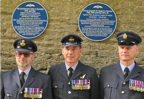 The exhibit remembering John and Hugh Dundas